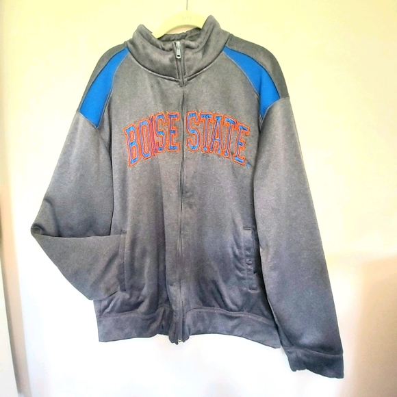 Boise State BSU Gray & Blue Jacket Large - Picture 1 of 4